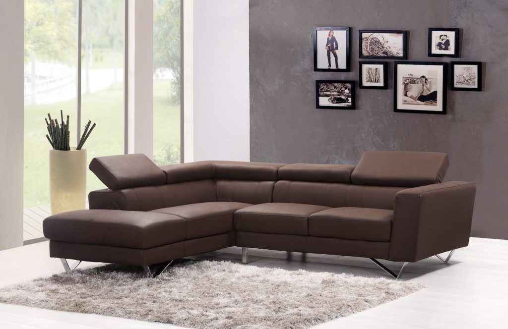 Canapé moderne en cuir