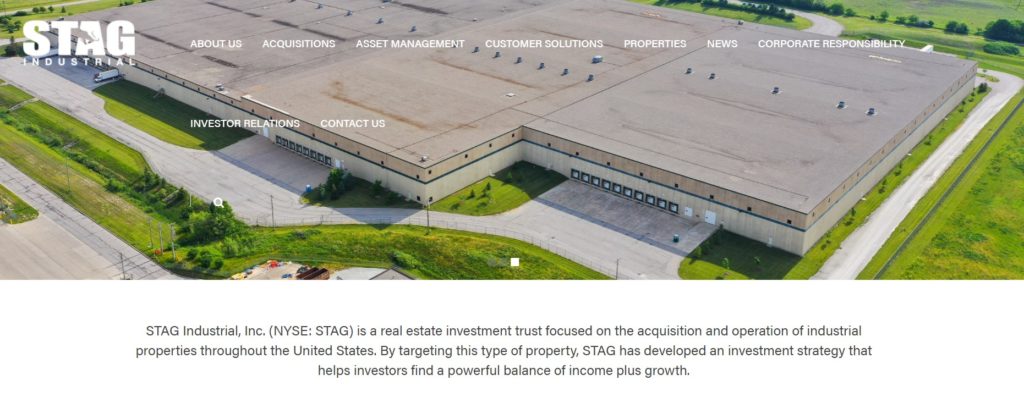Site web de Stag Industrial
